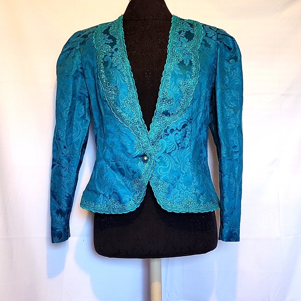 Vintage 80s Brocade Jacket